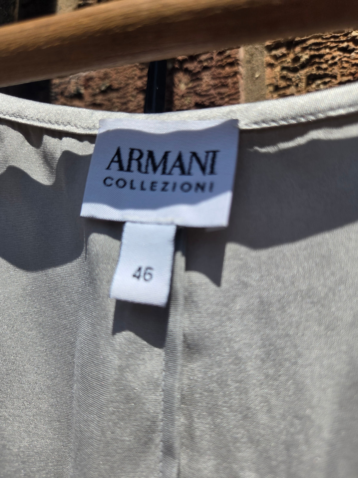 Armani Collezioni Silk Sleeveless Top | Silver