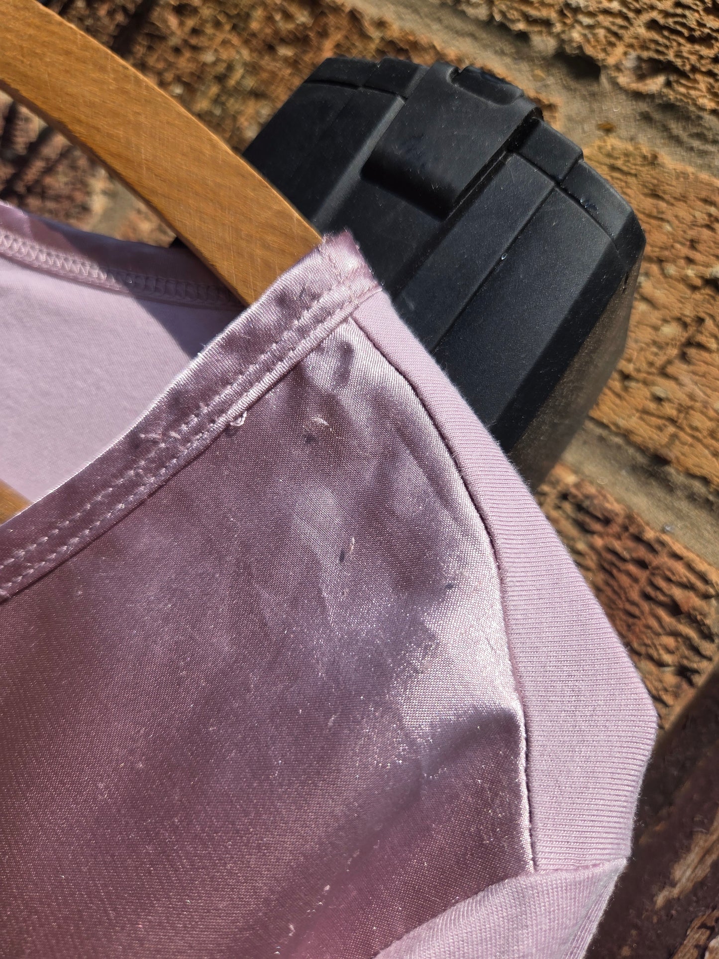 Basler Satin Top | Dusty Pink Lilac