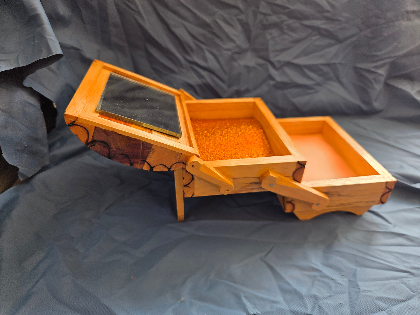 Pyrography Wooden Jewellery Box | Cuba Design