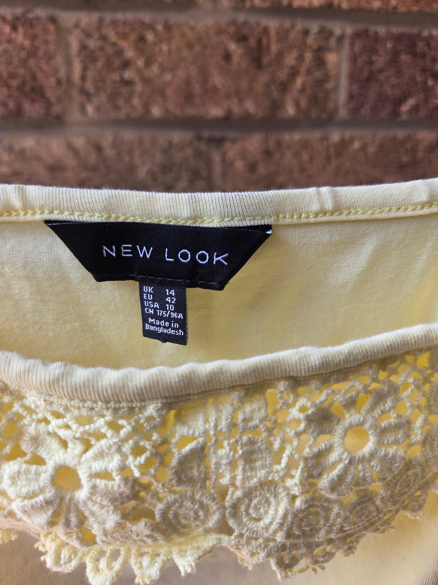 New Look size label showing UK 14