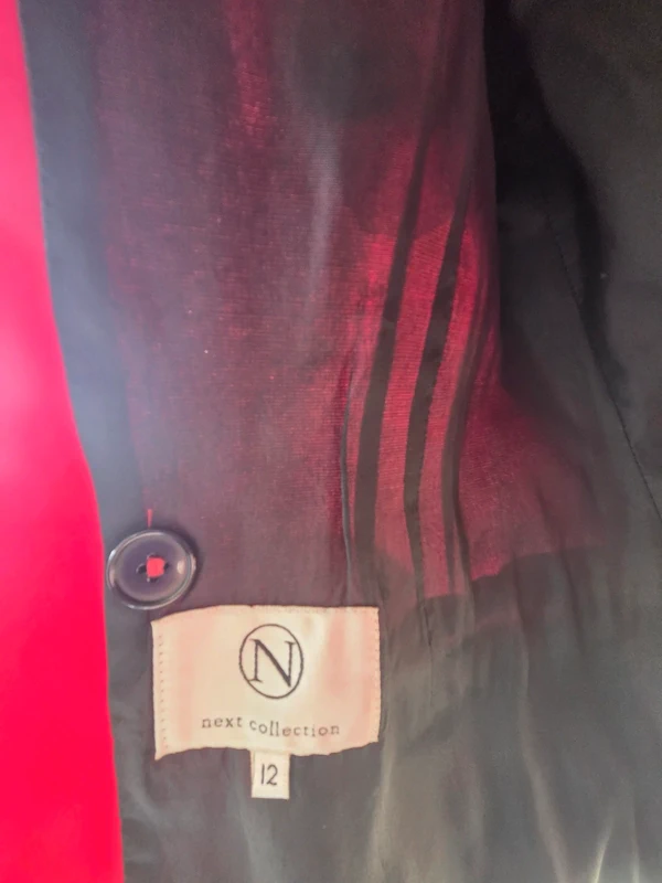 Made in Belgium label inside blazer