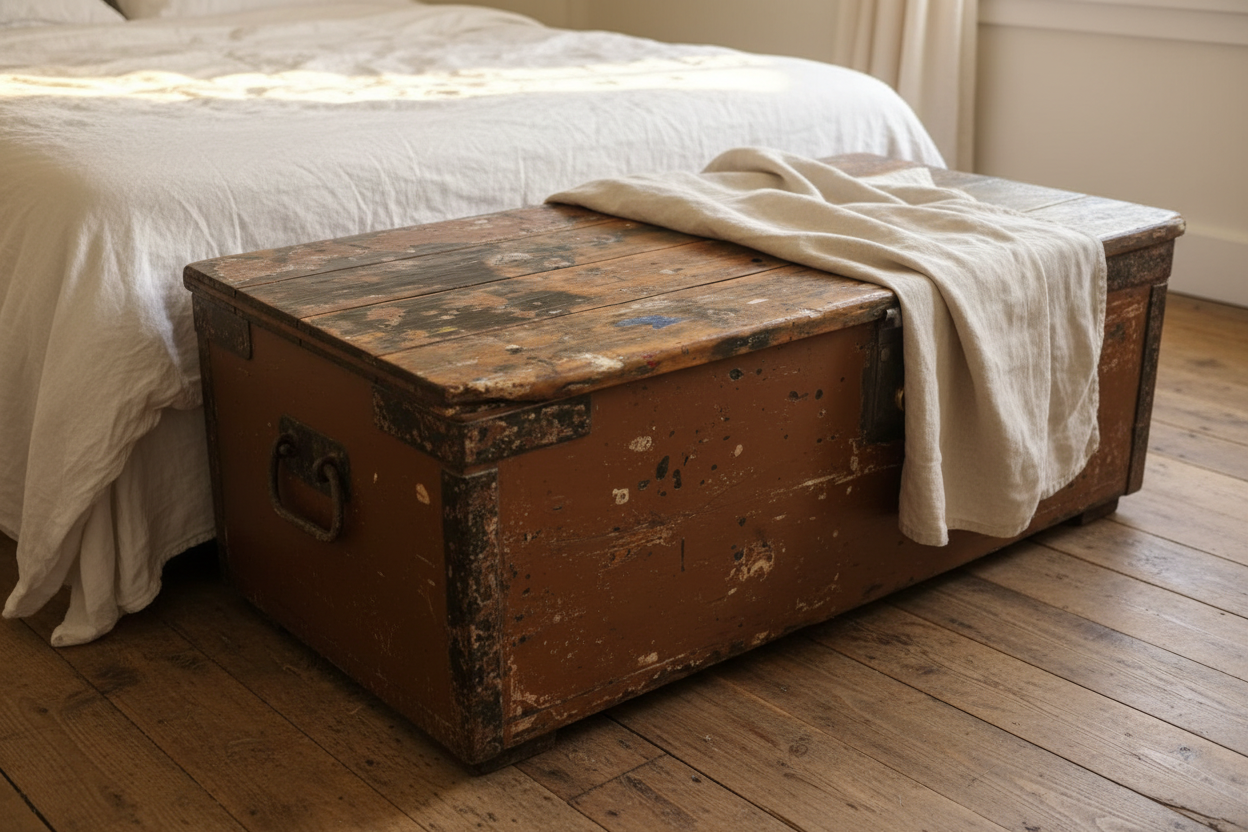 The Campaign Chest — bedroom ottoman