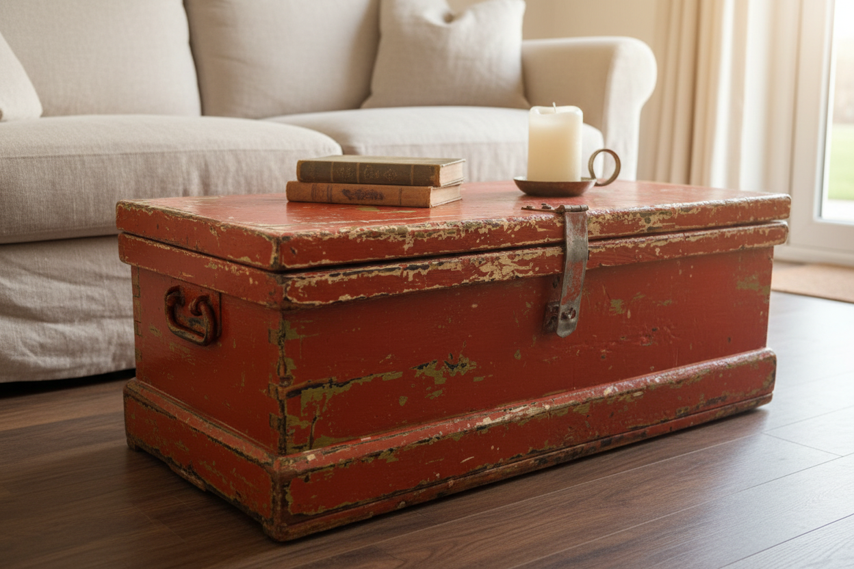 The Red Trunk — lifestyle shot